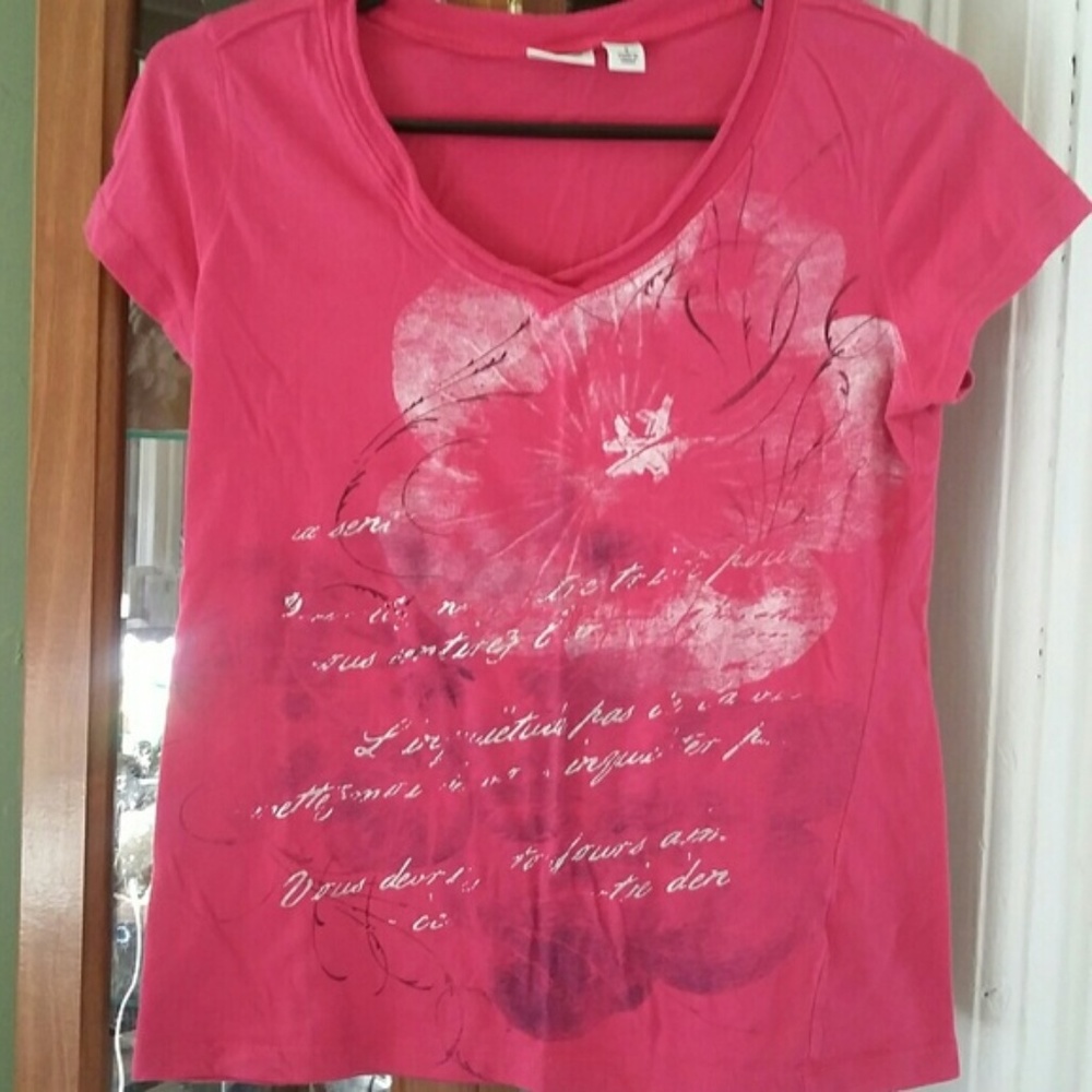 Cato Hot Pink Short Sleeve Tee